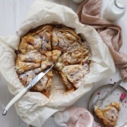 Pumpkin Apple Chai Spiced Ruffled Milk Pie