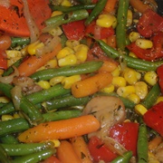 Fried Vegetables and Mushrooms