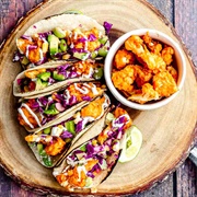 Buffalo Cauliflower Taco