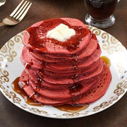 Red Velvet Pancakes