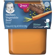 Vegetable Beef Dinner Baby Food