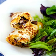 Egg and Green Olive Wrap