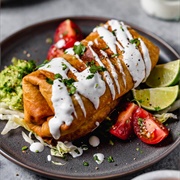 Chicken Tinga Chimichanga