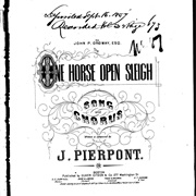 &#39;Jingle Bells (One Horse Open Sleigh)&#39; by James Pierpont