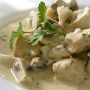 Ragout of Chicken and Onions in Wine