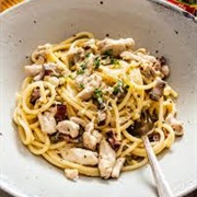 Cantaloupe & Pancetta Cream Sauce for Pasta