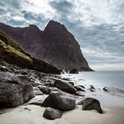 Kvalvika Beach, Lofoten Islands, Norway