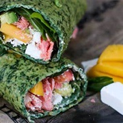 Egg and Spinach Wrap