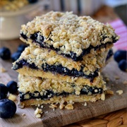 Blueberry Pie Oatmeal Crumble Bars