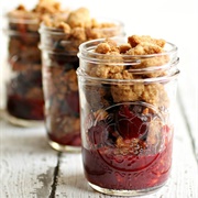 Cherry Crumb Pie Jar