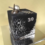 Black Rectangular Cake