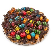 Oh! Nuts Chocolate Pretzel Pie With Candy Popcorn
