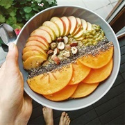 Apple and Passionfruit Oatmeal