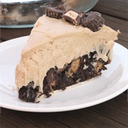Mile High Peanut Butter Mousse Brownie Pie