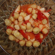 Chickpea Salad With Pickled Bell Pepper and Apple