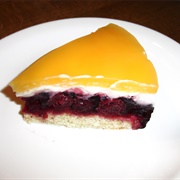 Vegan Cherry Cake With Rum Cream and Apple Vanilla Jelly