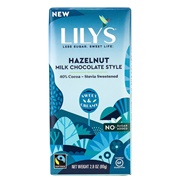 Lily's Hazelnut Milk Chocolate Style 40% Cocoa