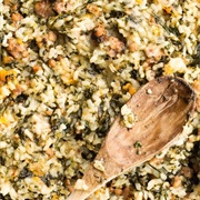 Cheesy Italian Rice With Sausage