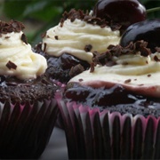 Black Almond Cupcake