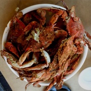 Steamed Blue Crabs