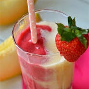 Strawberry Cantaloupe Smoothie