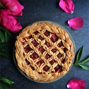 Strawberry Elderflower Lattice Pie