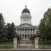 See the Maine State Capital Building in Augusta