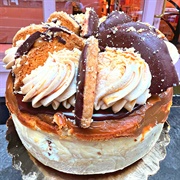 Posh Pop Bakeshop Twix Bar Cheesecake