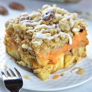 Pumpkin Pie Cinnamon Roll Casserole