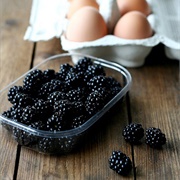 Egg and Blackberries
