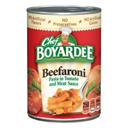 Chef Boyardee Beeferoni