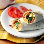 Egg and Turkey Bacon Wrap