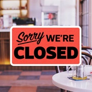 Restaurant Closed