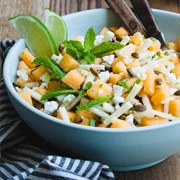Mint Jicama Cantaloupe Salad