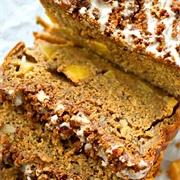 Glazed Apple Pie Streusel Banana Bread