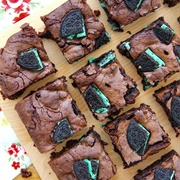 Mint Oreo Brownies