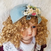 Baby Doll Girl Blue Hat