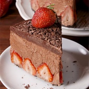 Strawberry Chocolate Mousse Cake