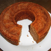 Vegan Apple Sauce Gugelhupf With Raisins and Almonds