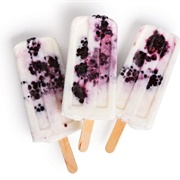 Frozen Blackberry Yogurt Bar