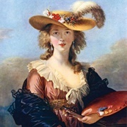 Self Portrait in a Straw Hat ((Marie-Louise) Élisabeth Vigée Le Brun)