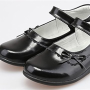 Girl's Black Shoes