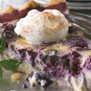 Blueberry Pudding Pie