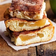 Apple Churro Cheesecake Bars