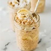Banana Coconut Cream Pie Overnight Oats