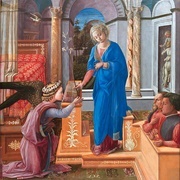 The Annunciation With Two Kneeling Doctors (Fra Filippo Lippi)