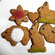 Vegan Gluten-Free Hazelnut Cookies Filled With Raspberry Jam