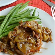 Caramel Apple Pork Chops