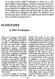 Plenitude (Will Worthington)