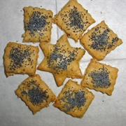 Vegan Poppy Seed Crackers